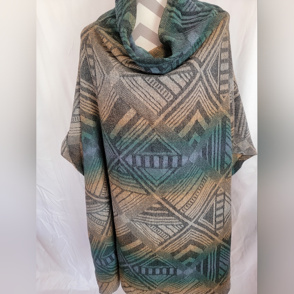 Pendleton Geometric Patterned Jacket In Green And… - image 7